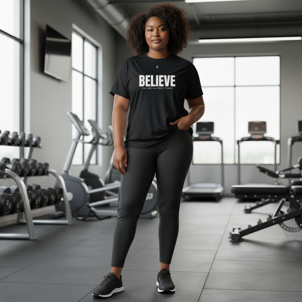 Jet Black AG performance shirt — moisture-wicking fabric unisex fit