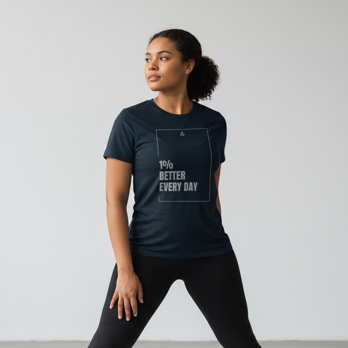 French Navy unisex polyester training tee — AG logo front