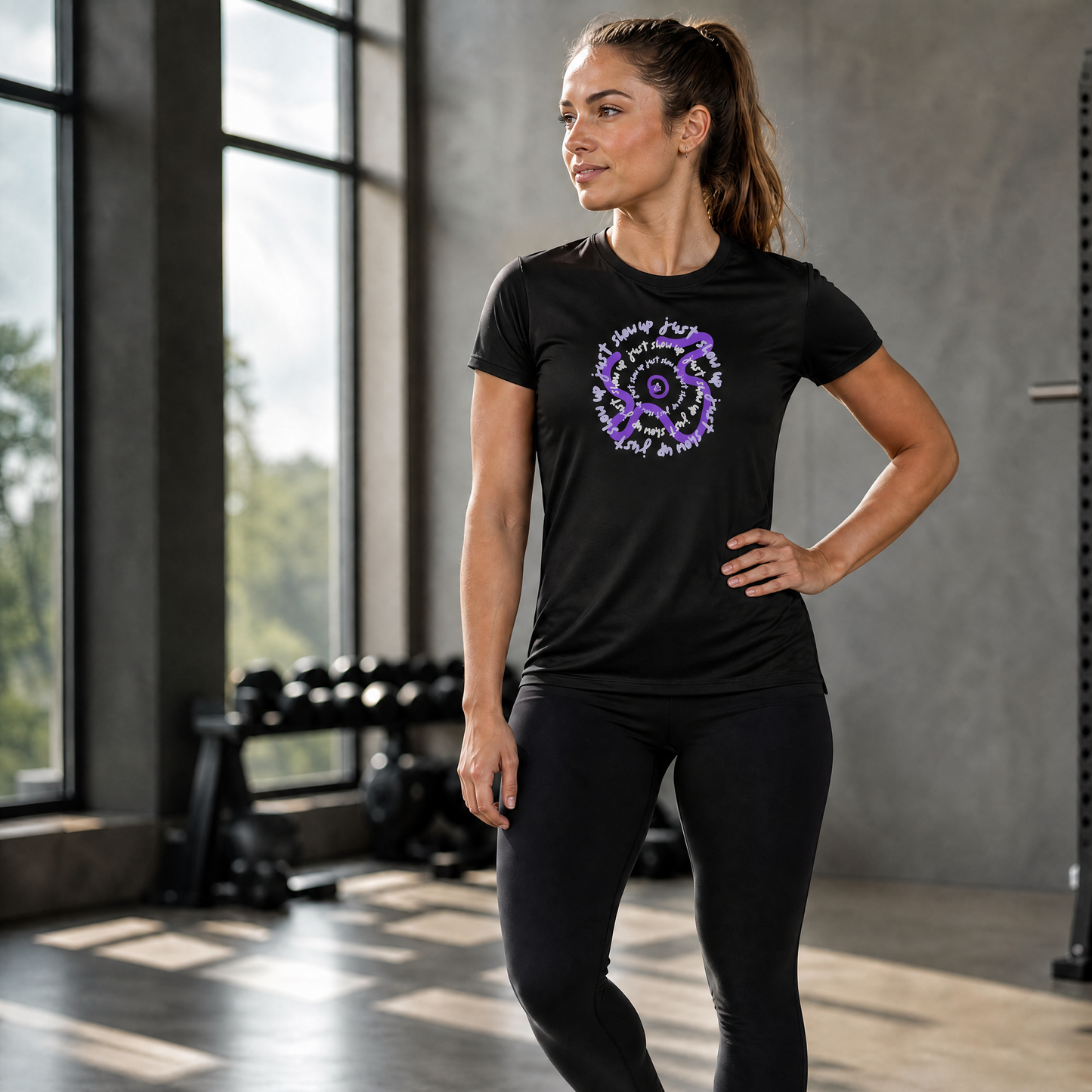 Just Show Up Performance T-Shirt - Black